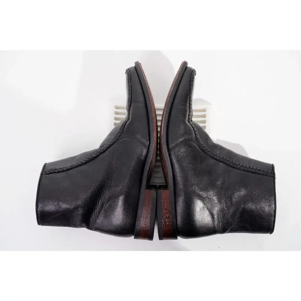 Laredo Richmond Black Leather Side Zip Boot Mens Sz 8.5D Shoes